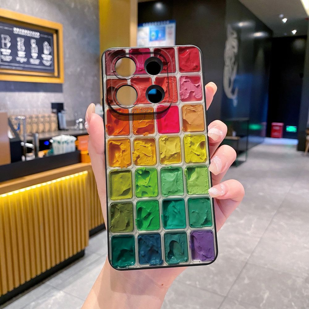 For Xiaomi Redmi Note 13 12 Pro 5G 12S 11S 13C A1 10 Pro 4G 10S Redmi 10C 9C Colorful Plaid Full Protective Case Anti Drop Cover