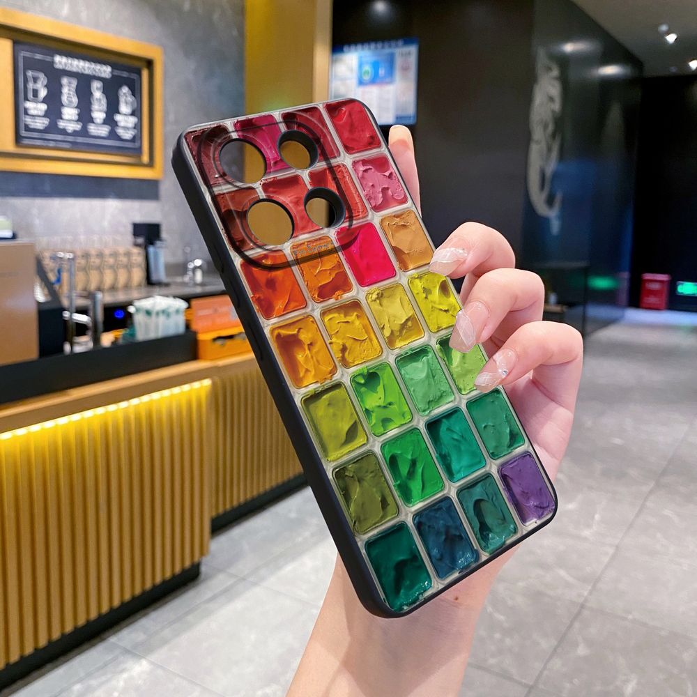 For Xiaomi Redmi Note 13 12 Pro 5G 12S 11S 13C A1 10 Pro 4G 10S Redmi 10C 9C Colorful Plaid Full Protective Case Anti Drop Cover