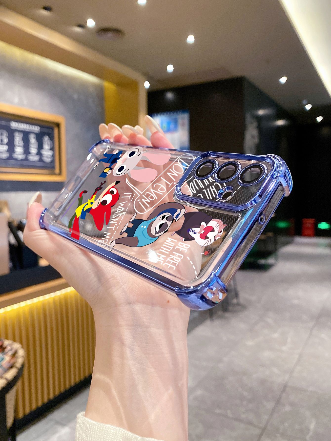 For Samsung Galaxy A15 A05 A35 A55 A14 A34 A33 A53 A73 A32 A56 A36 A06 A16 Couple Heart Cute Bunny fox Plating Frame Clear Phone Case Anti-shock Cover