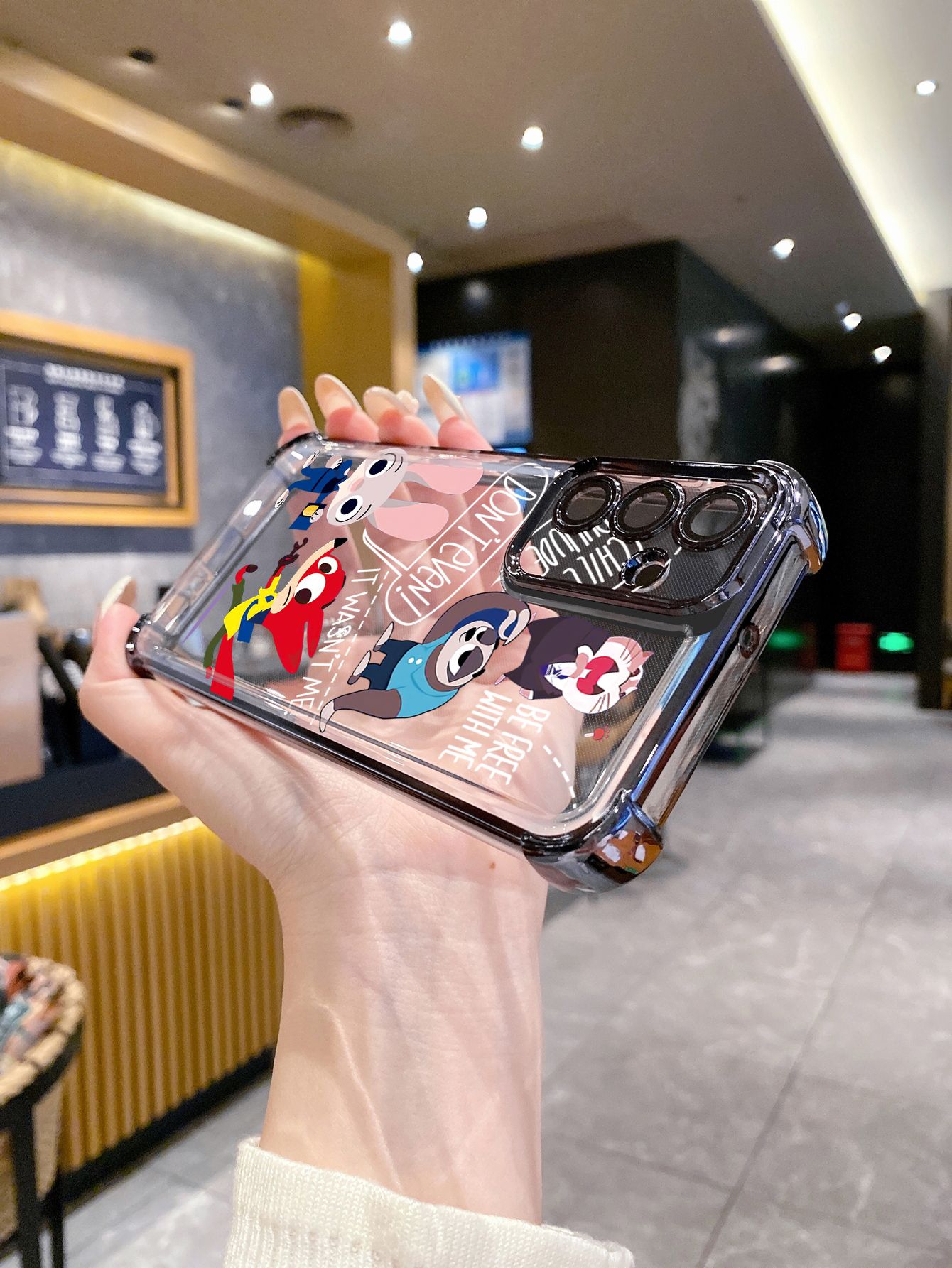 For Samsung Galaxy A15 A05 A35 A55 A14 A34 A33 A53 A73 A32 A56 A36 A06 A16 Couple Heart Cute Bunny fox Plating Frame Clear Phone Case Anti-shock Cover