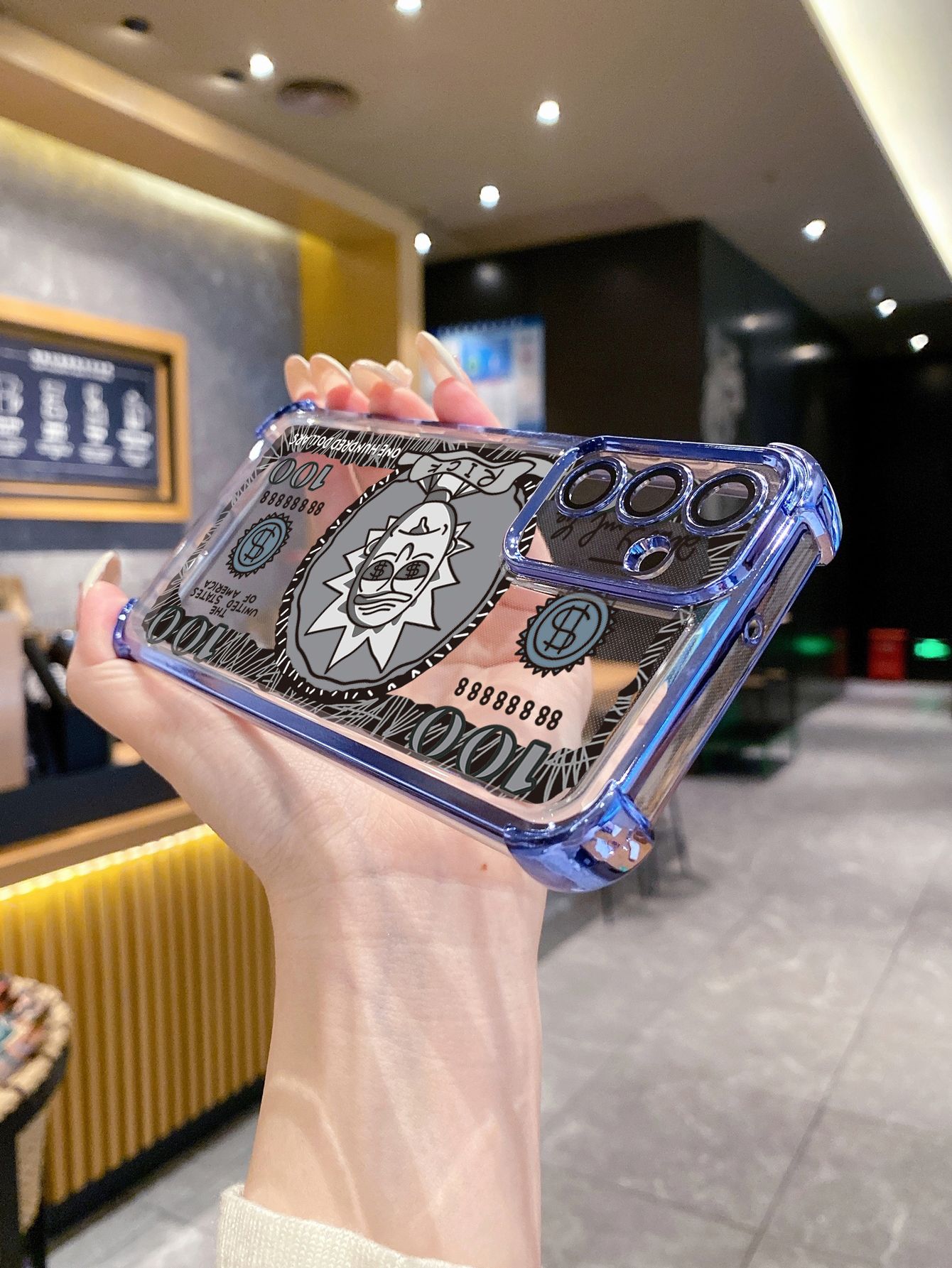 For Infinix Hot 50i 40i 40 Pro 30 Play Note 30 Smart 9 8 Crazy Sientist Plating Frame Clear Phone Case Anti-shock Cover