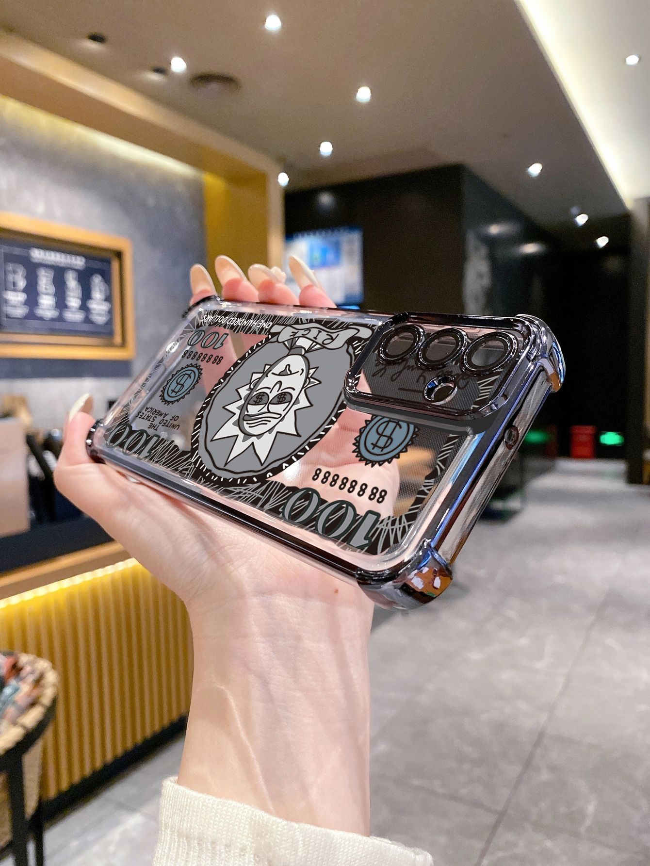 For Infinix Hot 50i 40i 40 Pro 30 Play Note 30 Smart 9 8 Crazy Sientist Plating Frame Clear Phone Case Anti-shock Cover