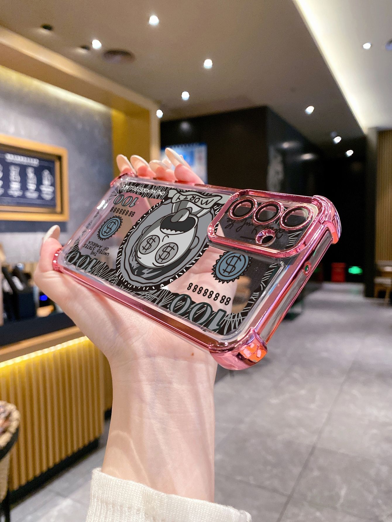 For Infinix Hot 50i 40i 40 Pro 30 Play Note 30 Smart 9 8 Crazy Sientist Plating Frame Clear Phone Case Anti-shock Cover