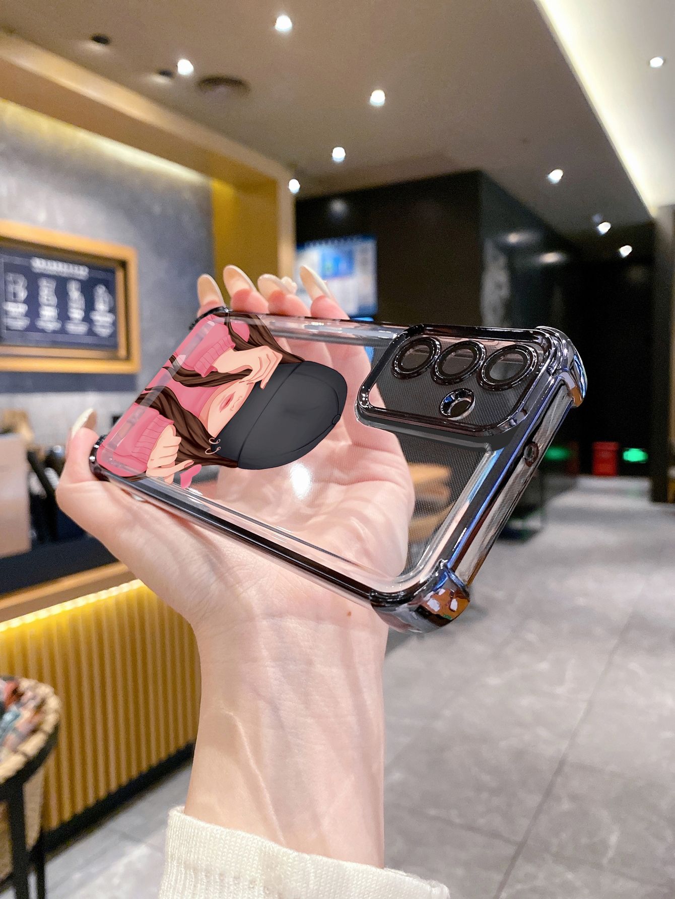 For Xiaomi Redmi Note 14 13 Pro 5G 12S 4G 12 Turbo 11S 13C 12C Beauty Flower Girl Plating Frame Clear Phone Case Anti-shock Cover