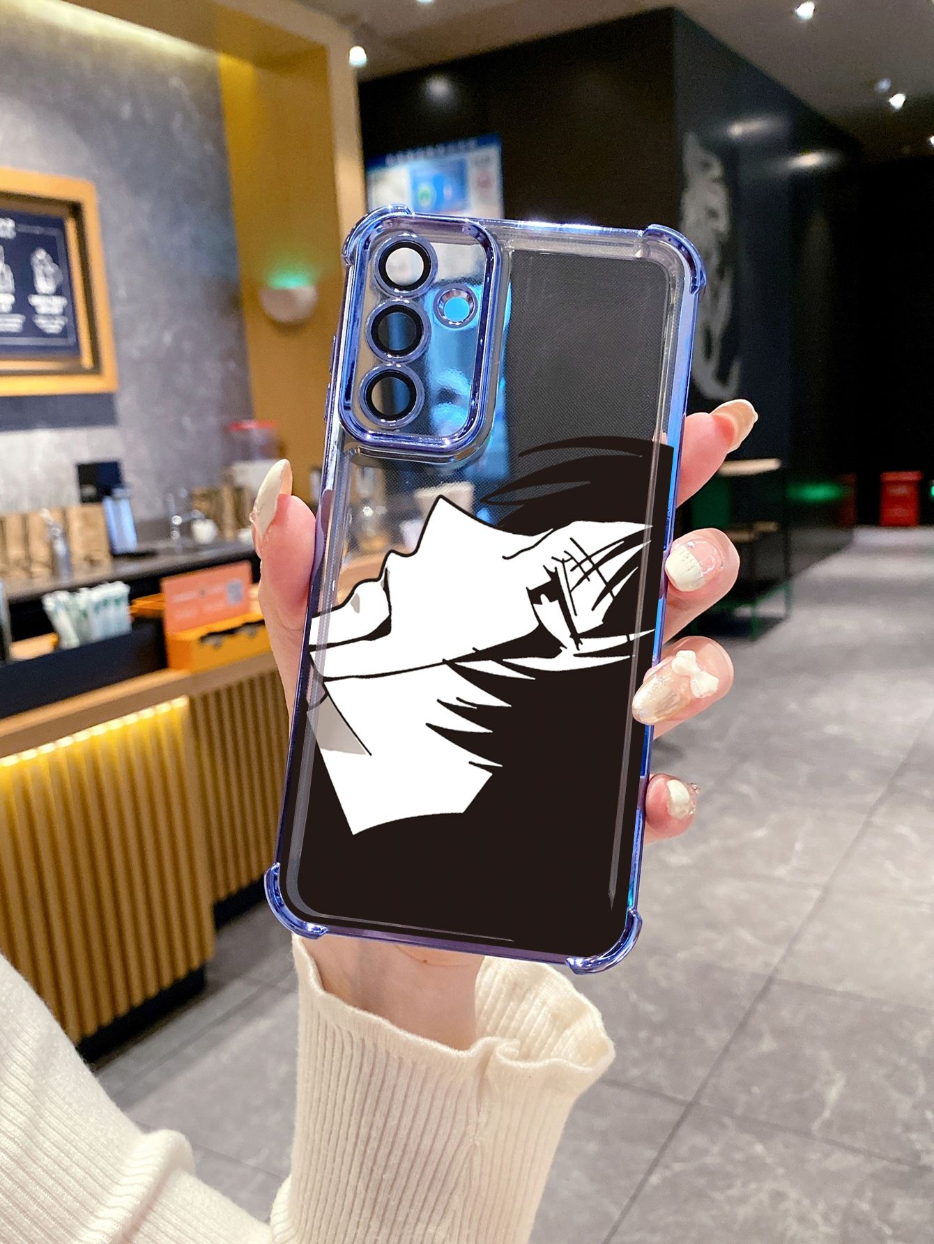For iPhone 16 15 Pro Max 14 Plus 13 12 11 XR 8 7 SE 2022 XS Couple Boy Girl Face Plating Frame Clear Phone Case Anti-shock Cover