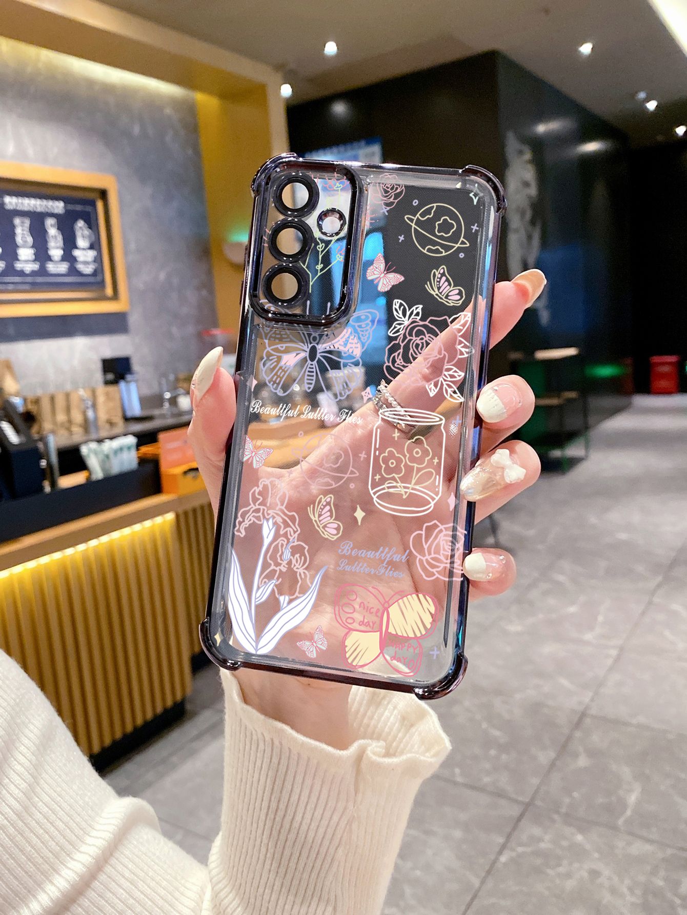For Huawei Pura 70 Ultra Mate 60 70 Pro Honor 300 200 X9A 90 Lite Butterfly Plating Frame Clear Phone Case Anti-shock Cover