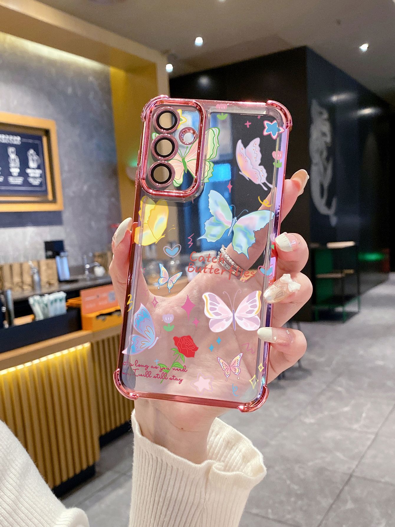 For Huawei Pura 70 Ultra Mate 60 70 Pro Honor 300 200 X9A 90 Lite Butterfly Plating Frame Clear Phone Case Anti-shock Cover