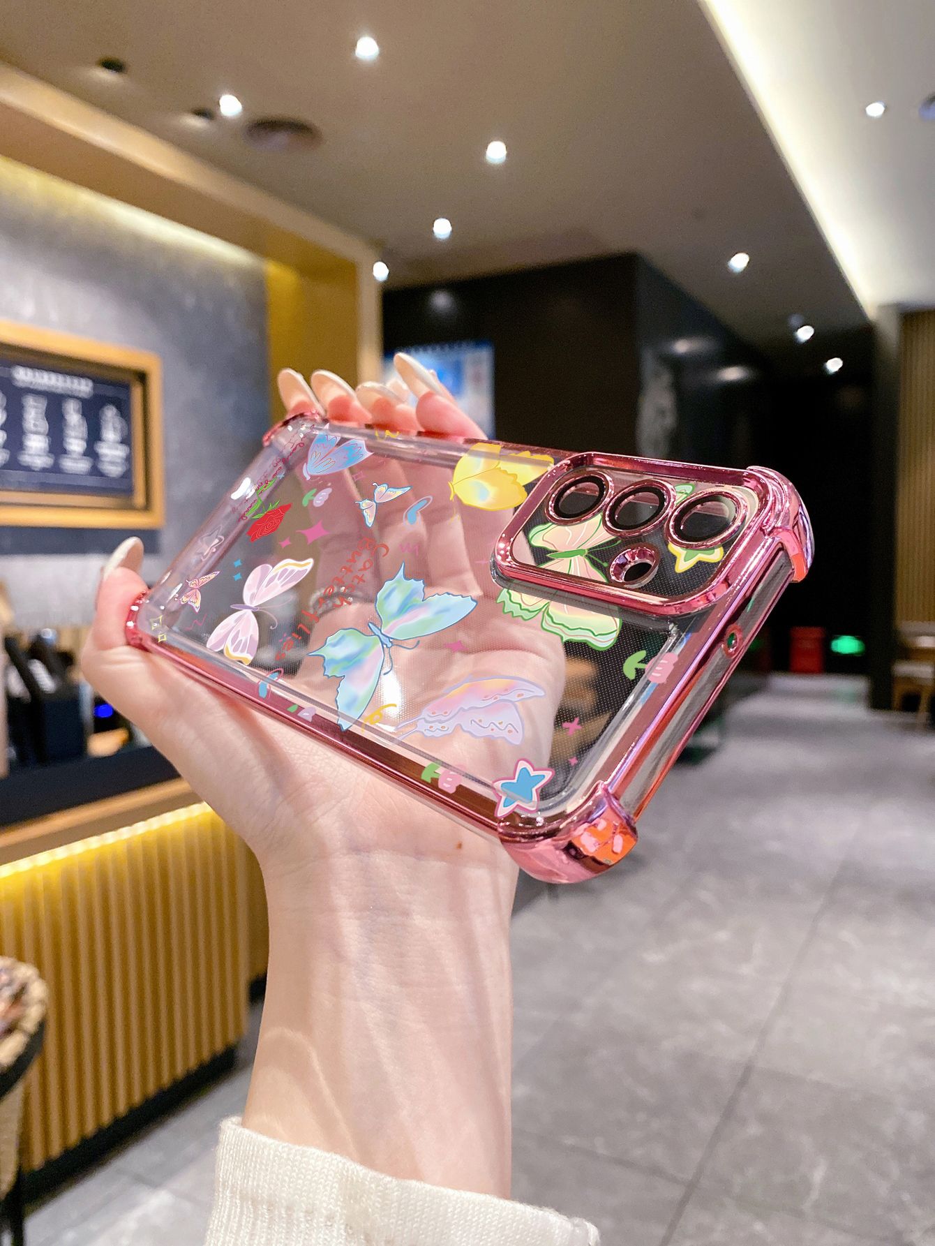 For Huawei Pura 70 Ultra Mate 60 70 Pro Honor 300 200 X9A 90 Lite Butterfly Plating Frame Clear Phone Case Anti-shock Cover