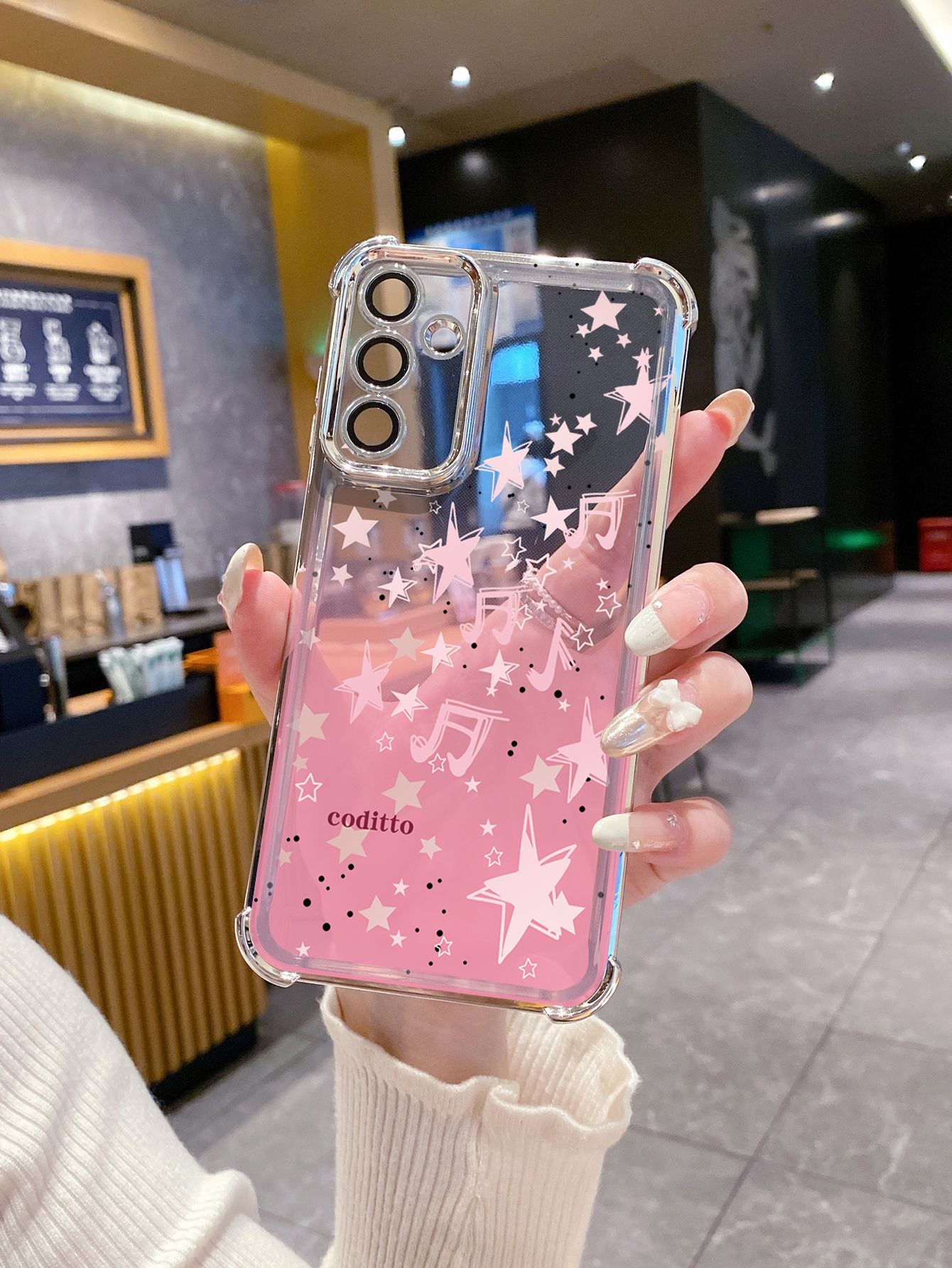 For Huawei Pura 70 Ultra Mate 60 70 Pro Honor 300 200 X9A 90 Lite Poem Stars Plating Frame Clear Phone Case Anti-shock Cover