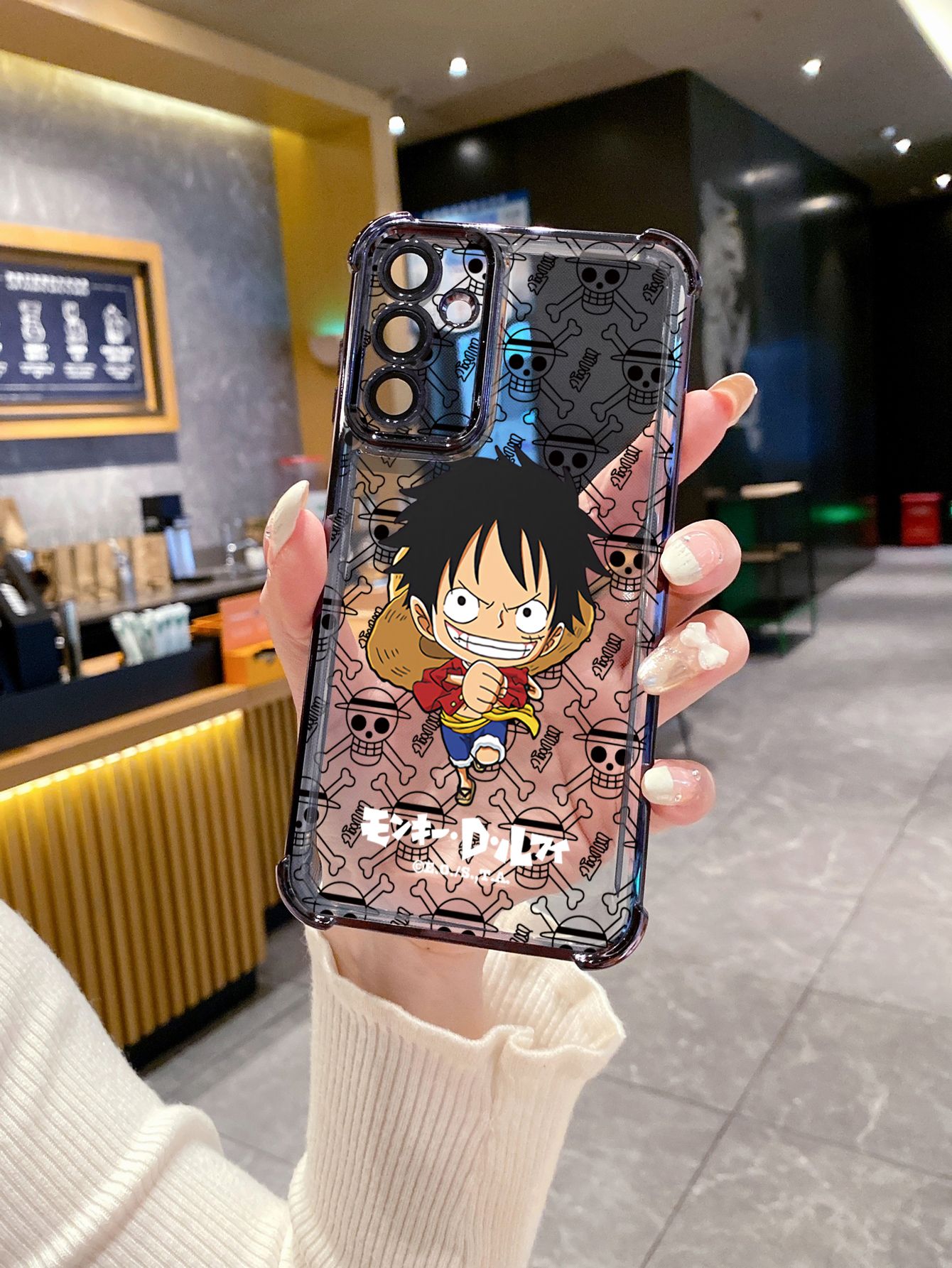 For Huawei Pura 70 Ultra Mate 60 70 Pro Honor 300 200 X9A 90 Lite Chopper Luffy Plating Frame Clear Phone Case Anti-shock Cover