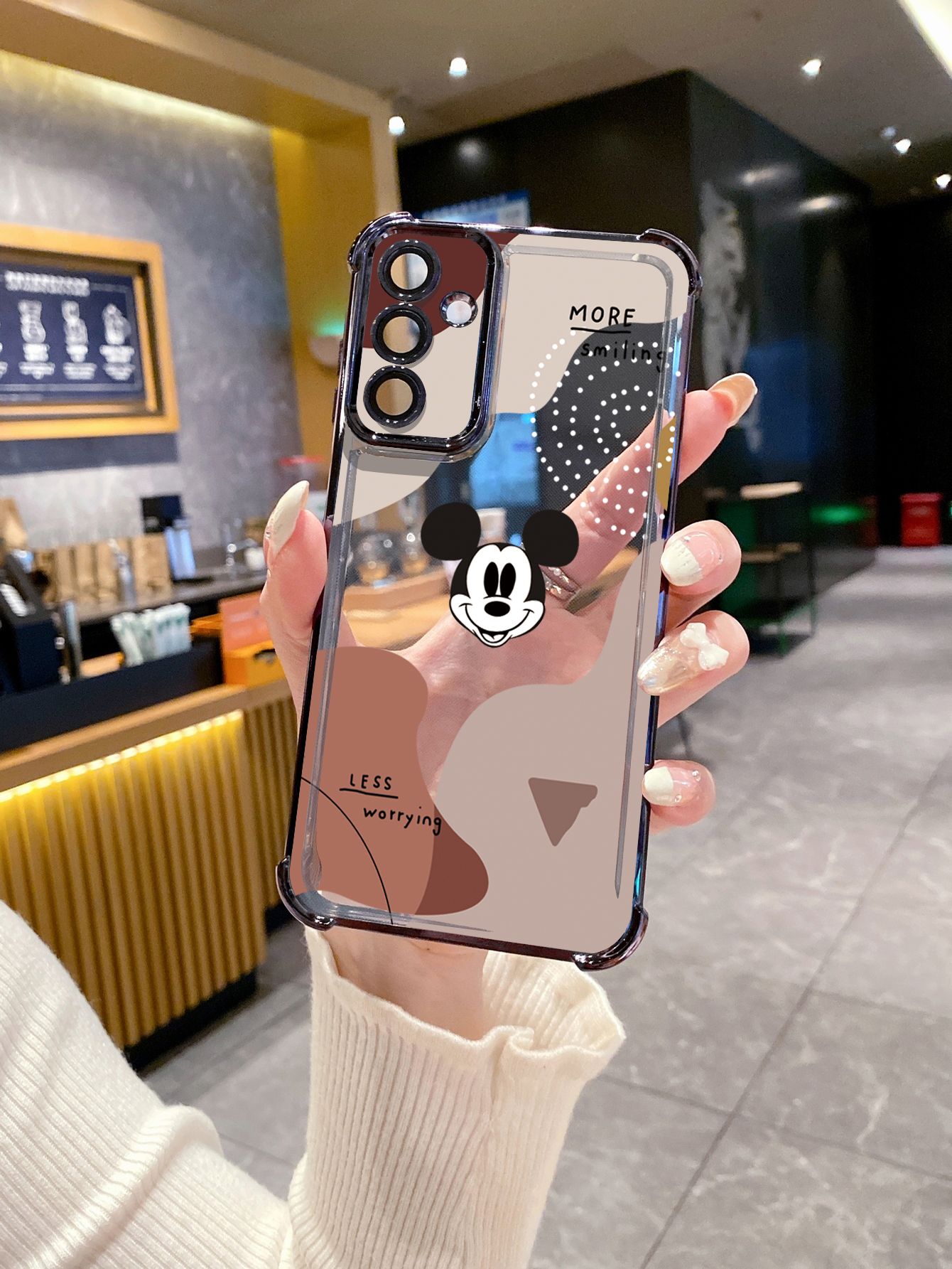 For Huawei Pura 70 Ultra Mate 60 70 Pro Honor 300 200 X9A 90 Lite Retro Mickey Plating Frame Clear Phone Case Anti-shock Cover