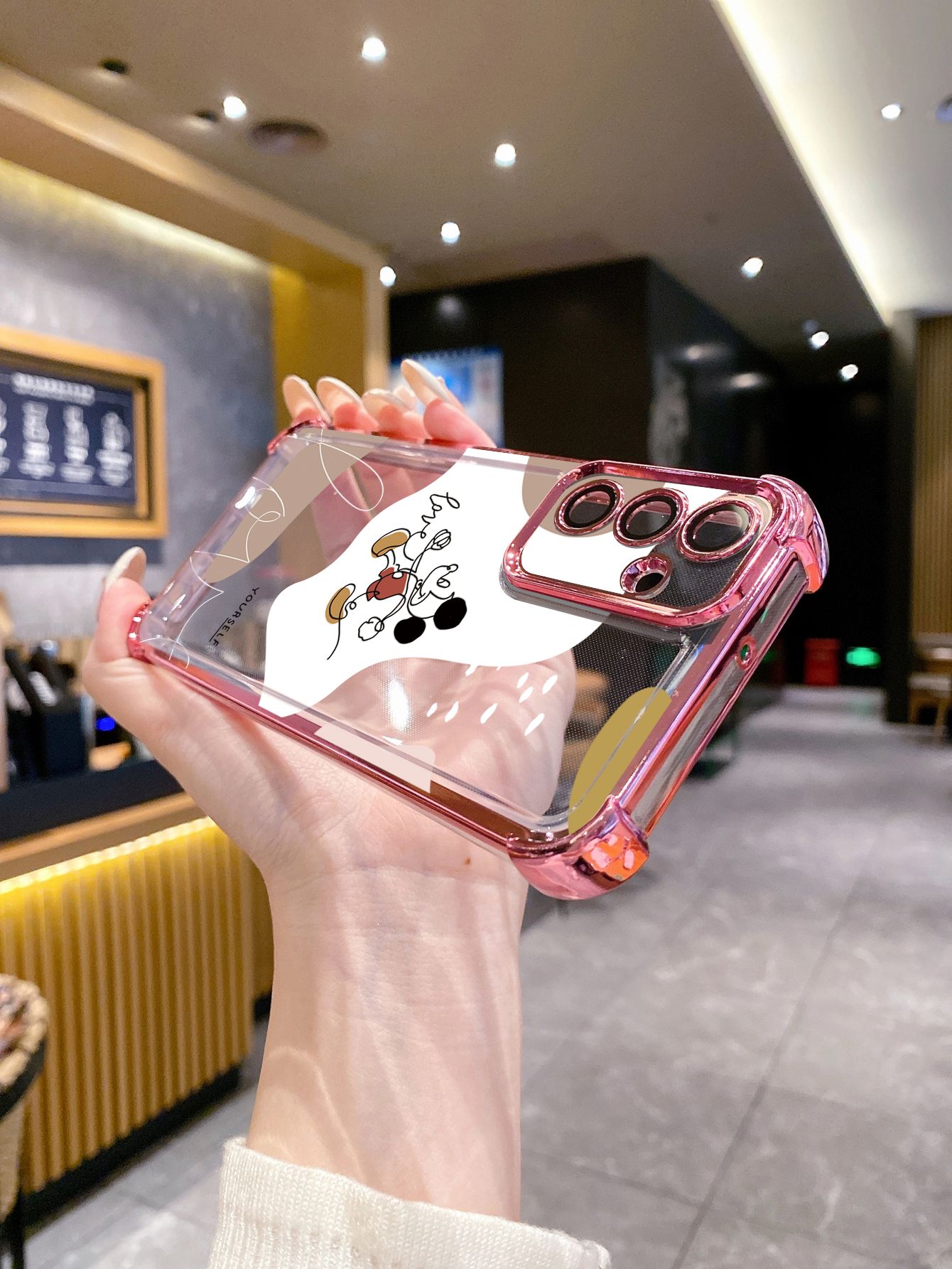 For Huawei Pura 70 Ultra Mate 60 70 Pro Honor 300 200 X9A 90 Lite Retro Mickey Plating Frame Clear Phone Case Anti-shock Cover