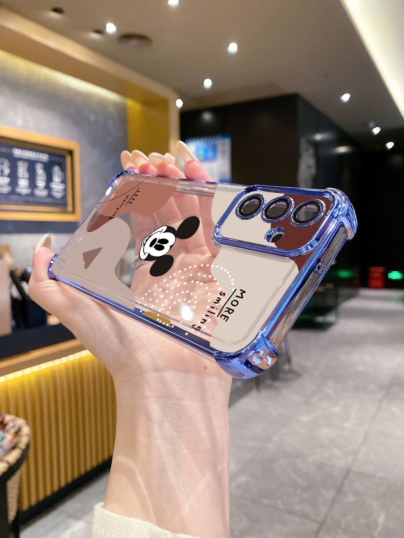 For Huawei Pura 70 Ultra Mate 60 70 Pro Honor 300 200 X9A 90 Lite Retro Mickey Plating Frame Clear Phone Case Anti-shock Cover