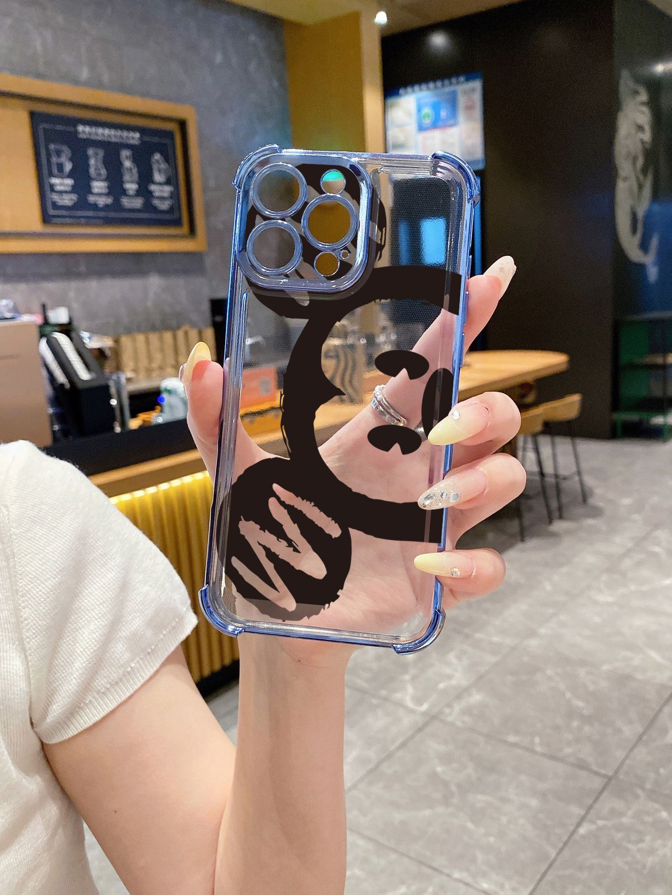 for Infinix Hot 50i 40i 40 Pro 30 Play Note 30 Smart 9 8 Mickey Minnie Mouse Plating Frame Clear Phone Case Anti-shock Cover