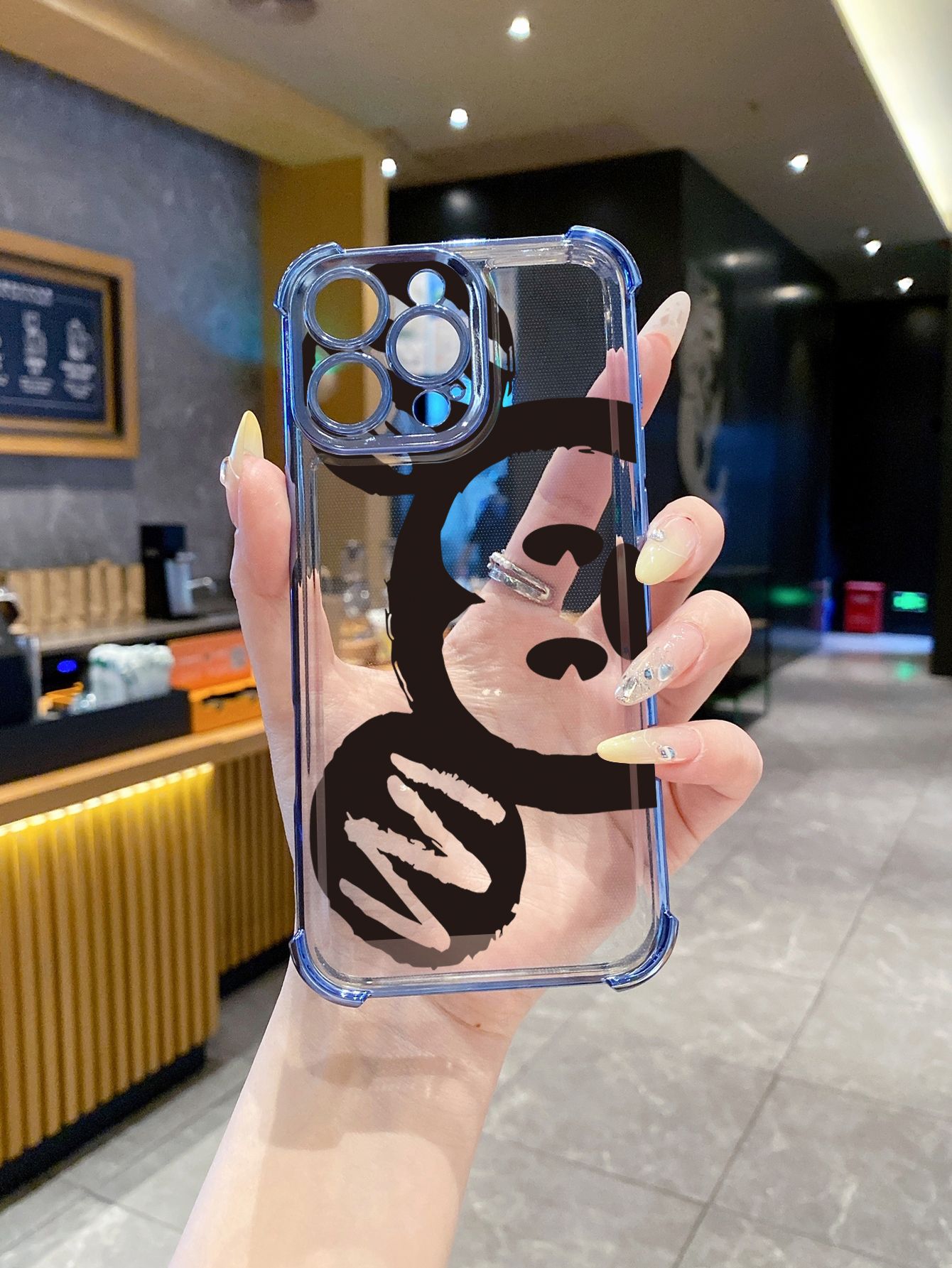 for Infinix Hot 50i 40i 40 Pro 30 Play Note 30 Smart 9 8 Mickey Minnie Mouse Plating Frame Clear Phone Case Anti-shock Cover