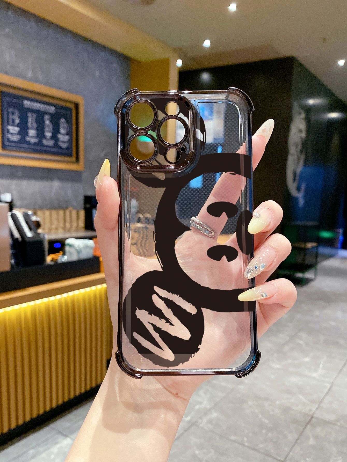 for Infinix Hot 50i 40i 40 Pro 30 Play Note 30 Smart 9 8 Mickey Minnie Mouse Plating Frame Clear Phone Case Anti-shock Cover