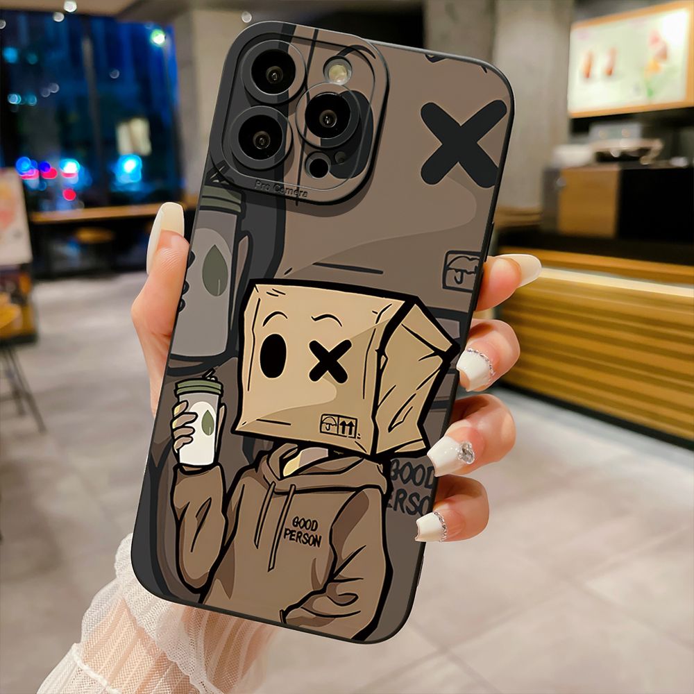 For iPhone 16 Pro Max 14 Plus 13 Pro Max 12 11 XR 8 7 SE 2022 XS Max Good Person Full Protective Case Anti Drop Cover