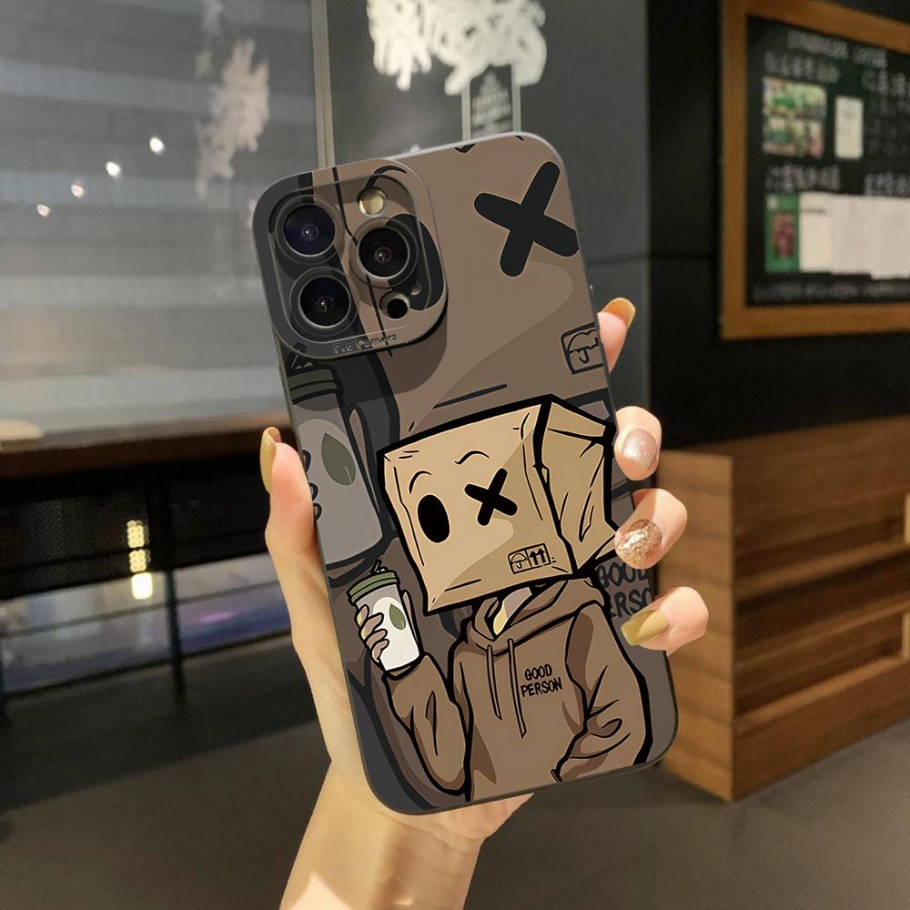 For iPhone 16 Pro Max 14 Plus 13 Pro Max 12 11 XR 8 7 SE 2022 XS Max Good Person Full Protective Case Anti Drop Cover
