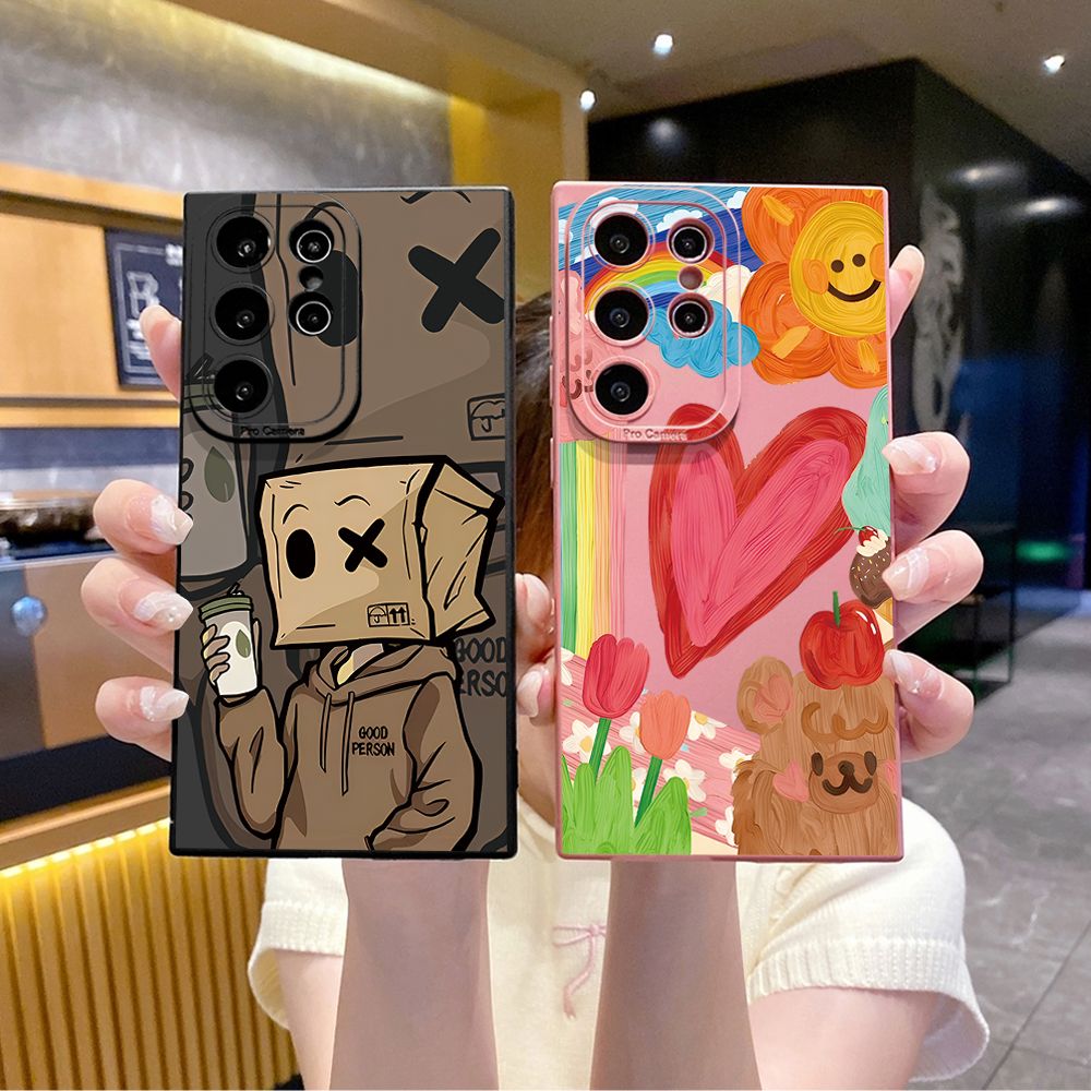 For Samsung Galaxy S24 S23 Ultra S22 Plus Note 20 S21 FE S20 Good Person Full Protective Case Anti Drop Cover