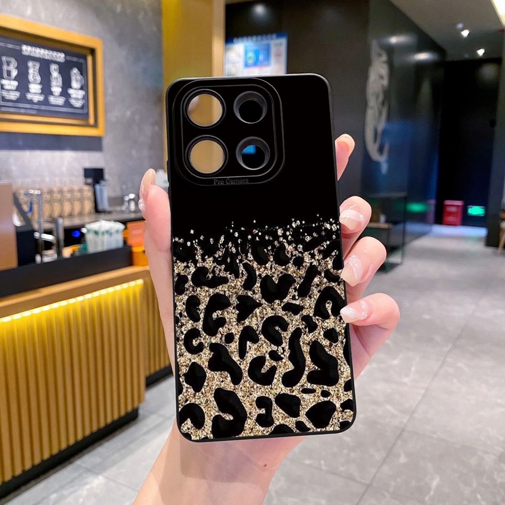 For Xiaomi Redmi Note 13 12 Pro 5G 12S 11S 13C A1 10 Pro 4G 10S Redmi 10C 9C Gradient Pink Leopard Full Protective Case Anti Drop Cover
