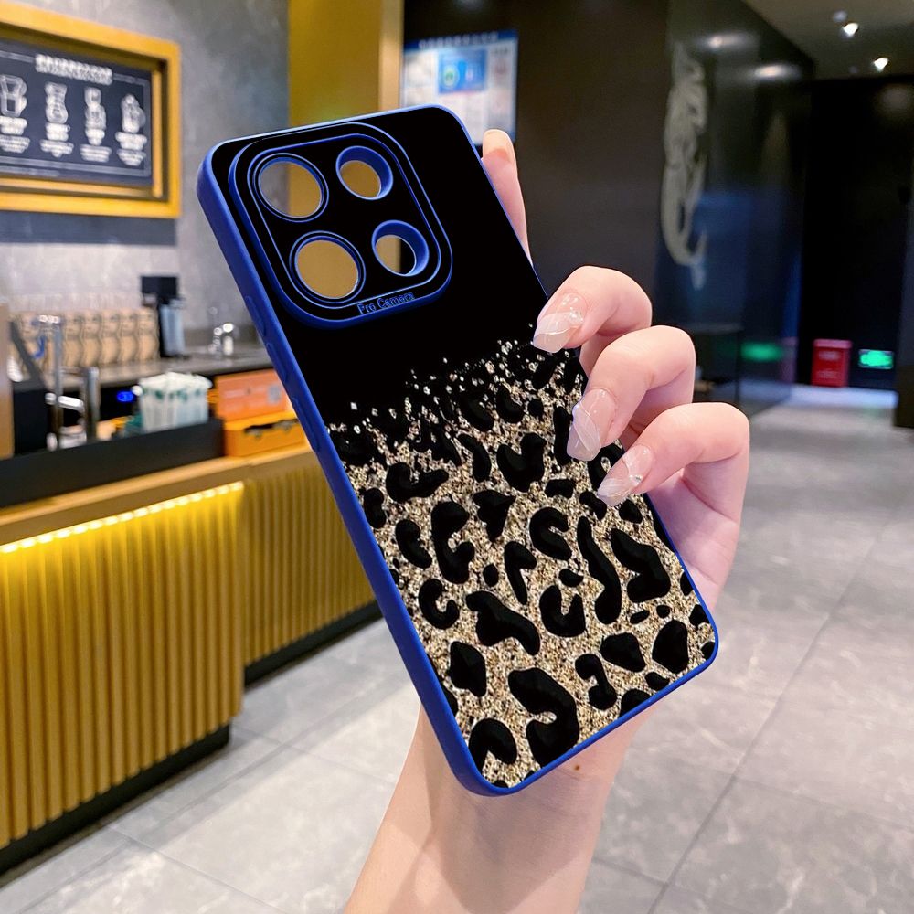 For Xiaomi Redmi Note 13 12 Pro 5G 12S 11S 13C A1 10 Pro 4G 10S Redmi 10C 9C Gradient Pink Leopard Full Protective Case Anti Drop Cover