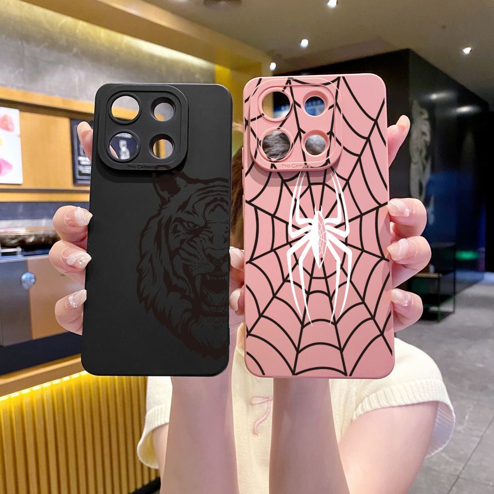 For Xiaomi Redmi Note 13 12 Pro 5G 12S 11S 13C A1 10 Pro 4G 10S Redmi 10C 9C Cool Tiger Spider Full Protective Case Anti Drop Cover