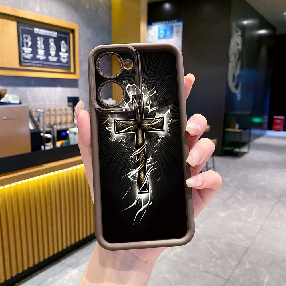 for VIVO Y17S Y27 T1X Y02S Y21S Y02 Y33S Y12S Y18 Y38 Jesus Sheep Cross Full Protective Phone Case Anti Drop Cover