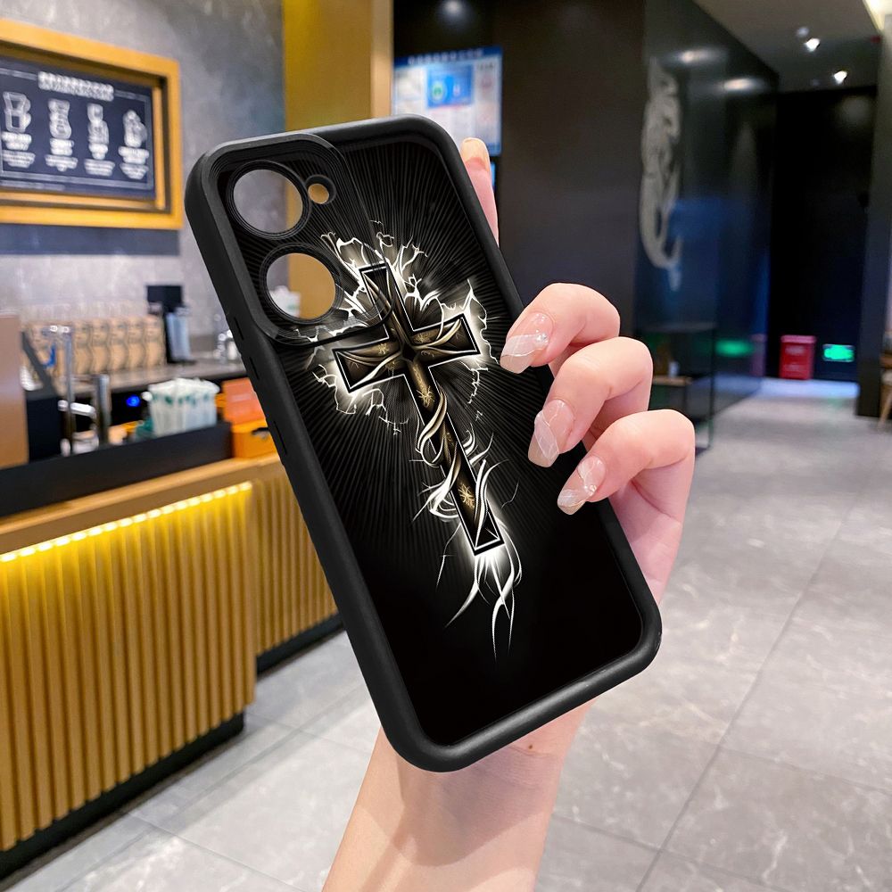 for VIVO Y17S Y27 T1X Y02S Y21S Y02 Y33S Y12S Y18 Y38 Jesus Sheep Cross Full Protective Phone Case Anti Drop Cover