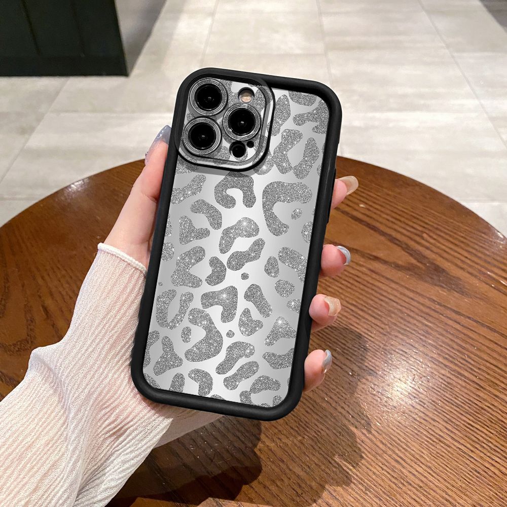 for iPhone 15 Pro Max 14 Plus 13 12 11 XR 8 7 SE 2022 XS Gradient Leopard Full Protective Phone Case Anti Drop Cover
