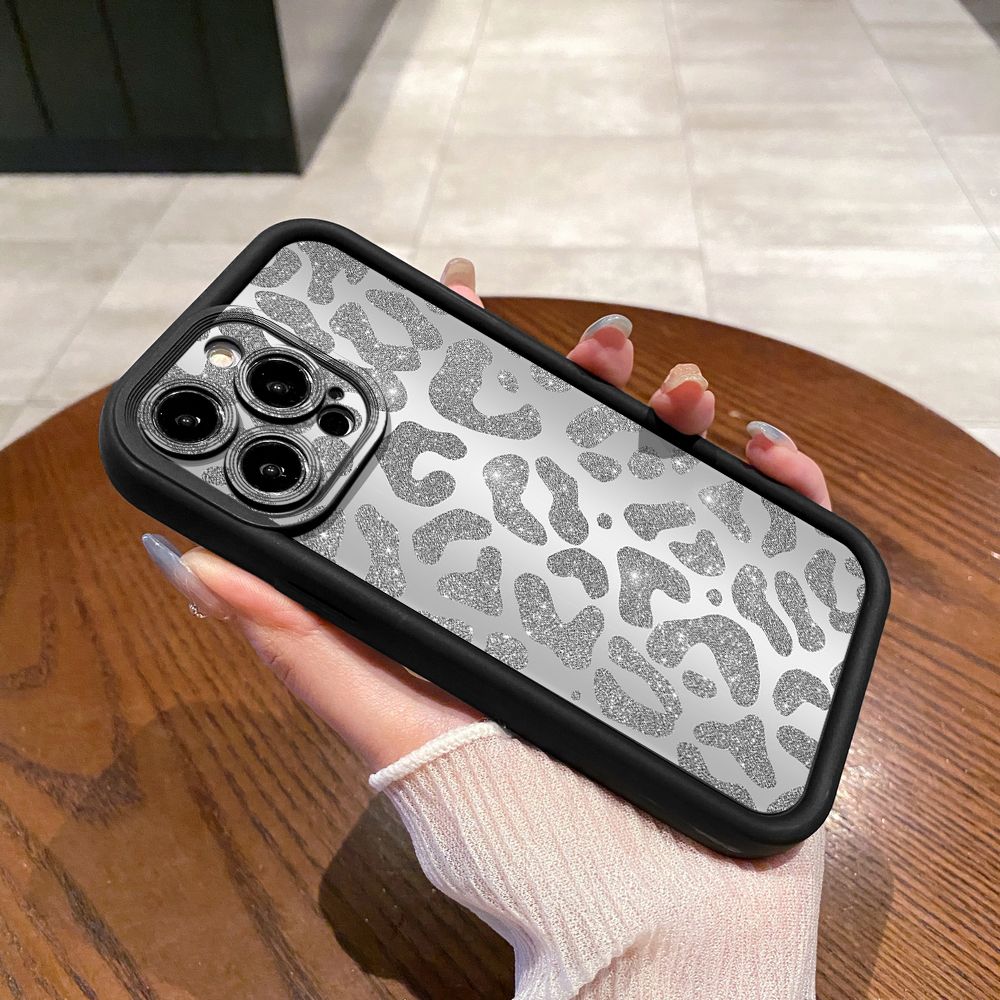 for iPhone 15 Pro Max 14 Plus 13 12 11 XR 8 7 SE 2022 XS Gradient Leopard Full Protective Phone Case Anti Drop Cover