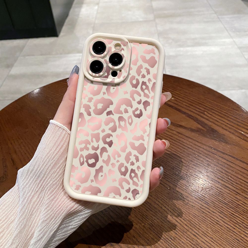 for iPhone 15 Pro Max 14 Plus 13 12 11 XR 8 7 SE 2022 XS Gradient Leopard Full Protective Phone Case Anti Drop Cover