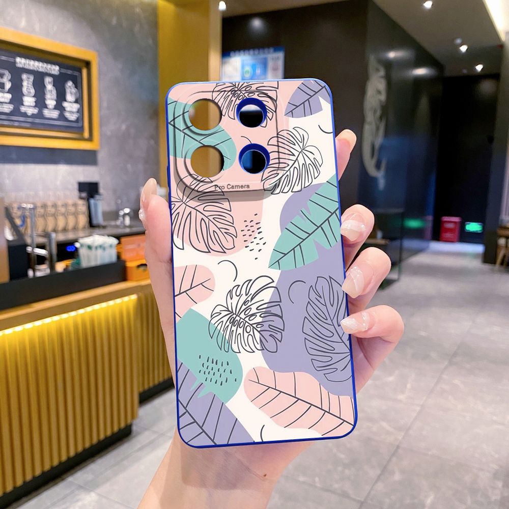 For Xiaomi Redmi Note 13 12 Pro 5G 12S 11S 13C A1 10 Pro 4G 10S Redmi 10C 9C Luxury Leaves Full Protective Case Anti Drop Cover
