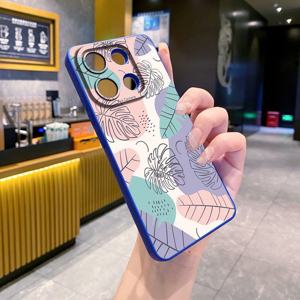 For Xiaomi Redmi Note 13 12 Pro 5G 12S 11S 13C A1 10 Pro 4G 10S Redmi 10C 9C Luxury Leaves Full Protective Case Anti Drop Cover