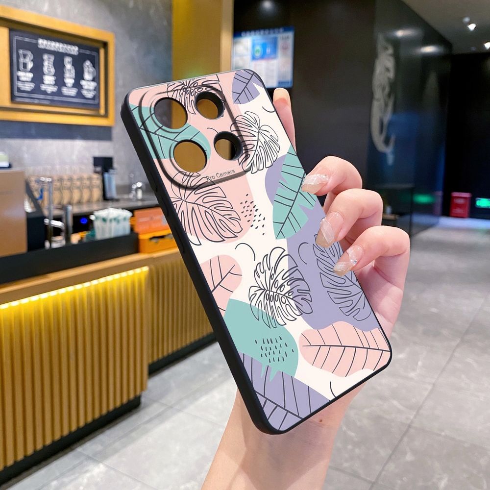 For Xiaomi Redmi Note 13 12 Pro 5G 12S 11S 13C A1 10 Pro 4G 10S Redmi 10C 9C Luxury Leaves Full Protective Case Anti Drop Cover
