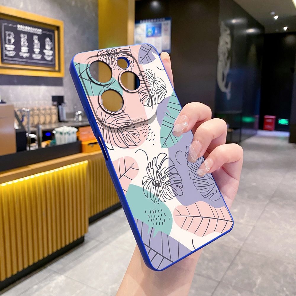 For Infinix Hot 50i 40i 40 Pro Note 12 G96 30 Hot 20 Play 12i 30i 20i 10S 11 Play 11S 10i Smart 8 9 5 Luxury Leaves Full Protective Case Anti Drop Cover