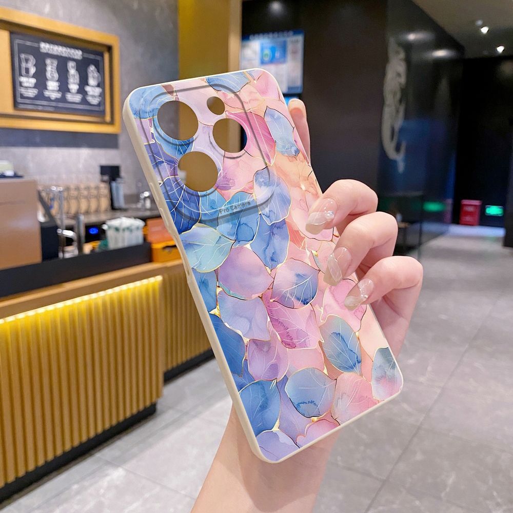 For Infinix Hot 50i 40i 40 Pro Note 12 G96 30 Hot 20 Play 12i 30i 20i 10S 11 Play 11S 10i Smart 8 9 5 Luxury Leaves Full Protective Case Anti Drop Cover