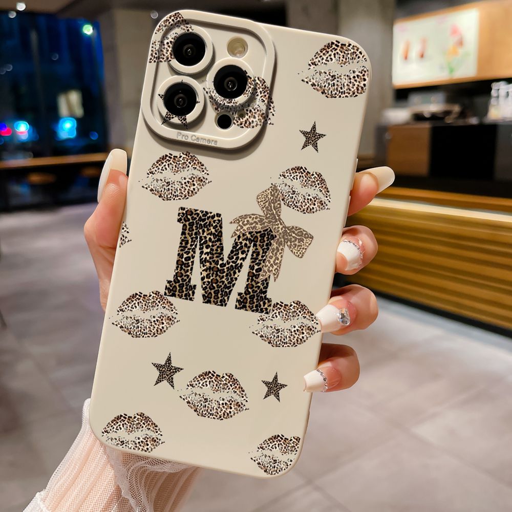 For iPhone 16 Pro Max 14 Plus 13 Pro Max 12 11 XR 8 7 SE 2022 XS Max Hot Leopard Mouth Full Protective Case Anti Drop Cover