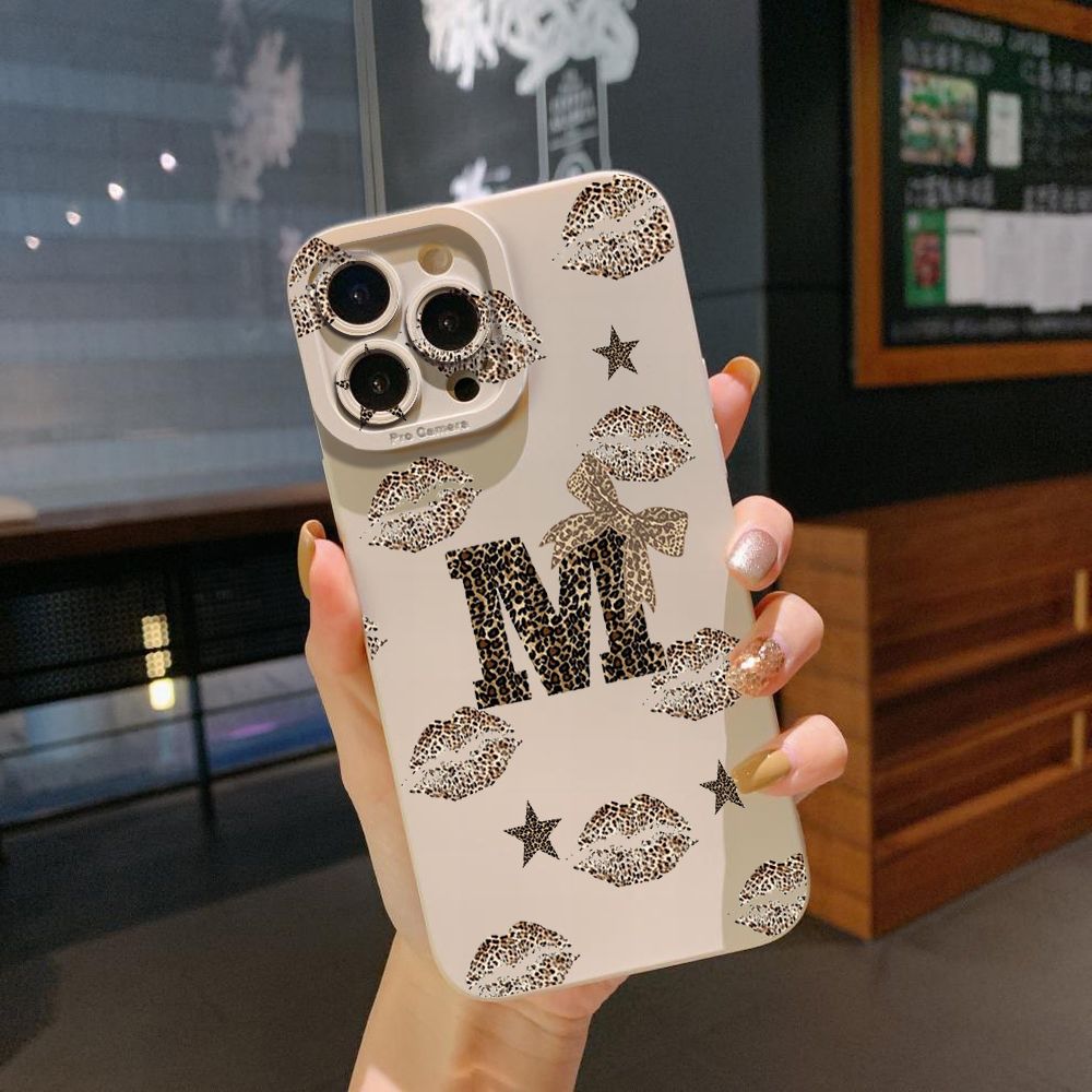 For iPhone 16 Pro Max 14 Plus 13 Pro Max 12 11 XR 8 7 SE 2022 XS Max Hot Leopard Mouth Full Protective Case Anti Drop Cover