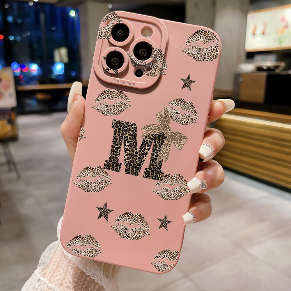 For iPhone 16 Pro Max 14 Plus 13 Pro Max 12 11 XR 8 7 SE 2022 XS Max Hot Leopard Mouth Full Protective Case Anti Drop Cover