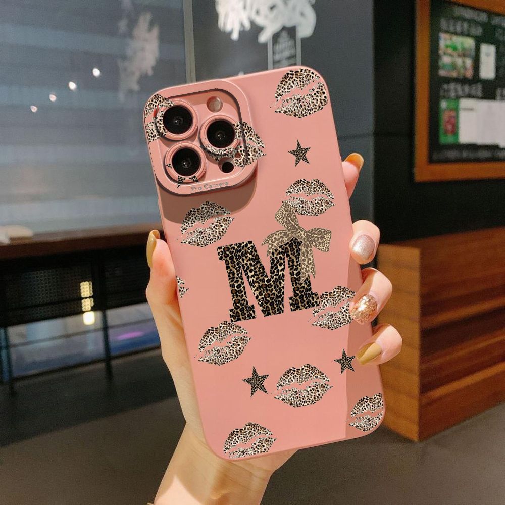 For iPhone 16 Pro Max 14 Plus 13 Pro Max 12 11 XR 8 7 SE 2022 XS Max Hot Leopard Mouth Full Protective Case Anti Drop Cover