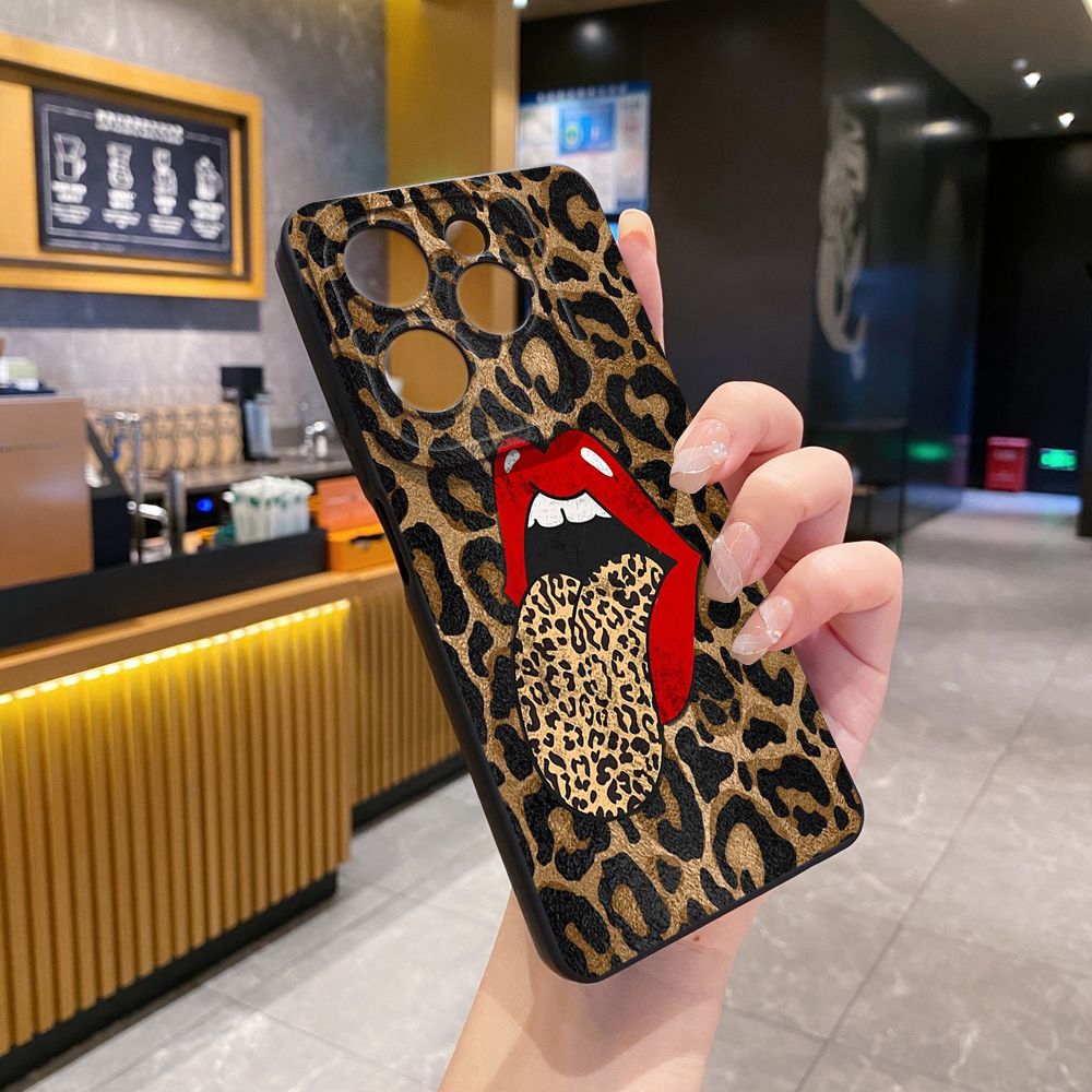 For Infinix Hot 50i 40i 40 Pro Note 12 G96 30 Hot 20 Play 12i 30i 20i 10S 11 Play 11S 10i Smart 8 9 5 Hot Leopard Mouth Full Protective Case Anti Drop Cover
