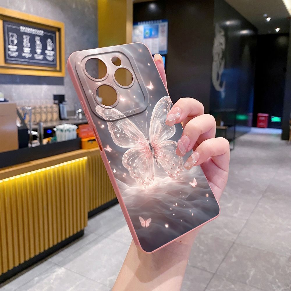 For Infinix Hot 50i 40i 40 Pro Note 12 G96 30 Hot 20 Play 12i 30i 20i 10S 11 Play 11S 10i Smart 8 9 5 Crystal Butterfly Full Protective Case Anti Drop Cover