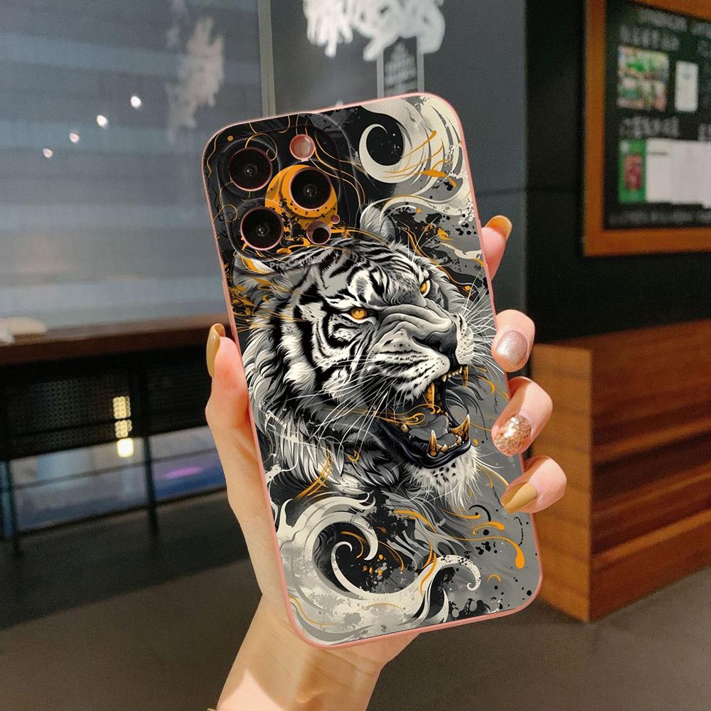 For iPhone 16 Pro Max 14 Plus 13 Pro Max 12 11 XR 8 7 SE 2022 XS Max Lion King Full Protective Case Anti Drop Cover