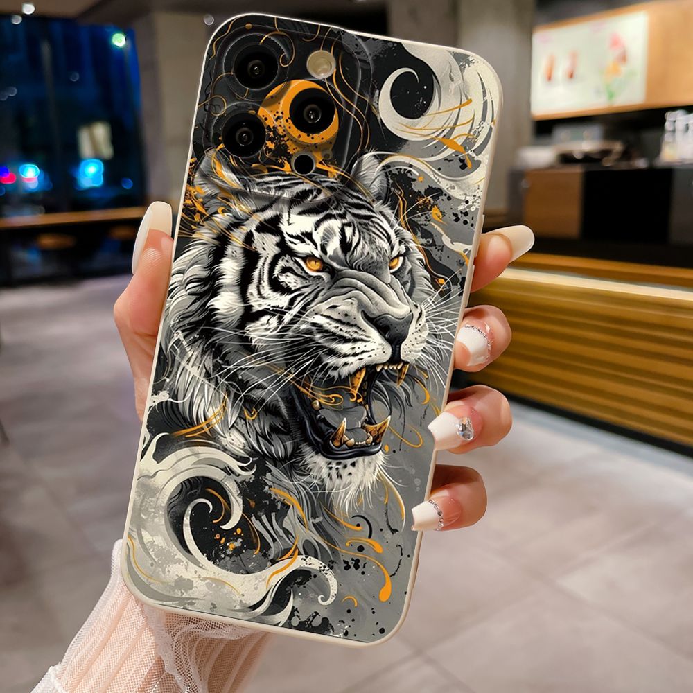 For iPhone 16 Pro Max 14 Plus 13 Pro Max 12 11 XR 8 7 SE 2022 XS Max Lion King Full Protective Case Anti Drop Cover