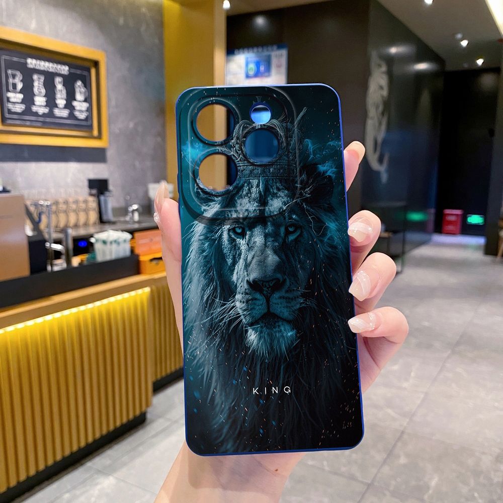 For Infinix Hot 50i 40i 40 Pro Note 12 G96 30 Hot 20 Play 12i 30i 20i 10S 11 Play 11S 10i Smart 8 9 5 Lion King Full Protective Case Anti Drop Cover