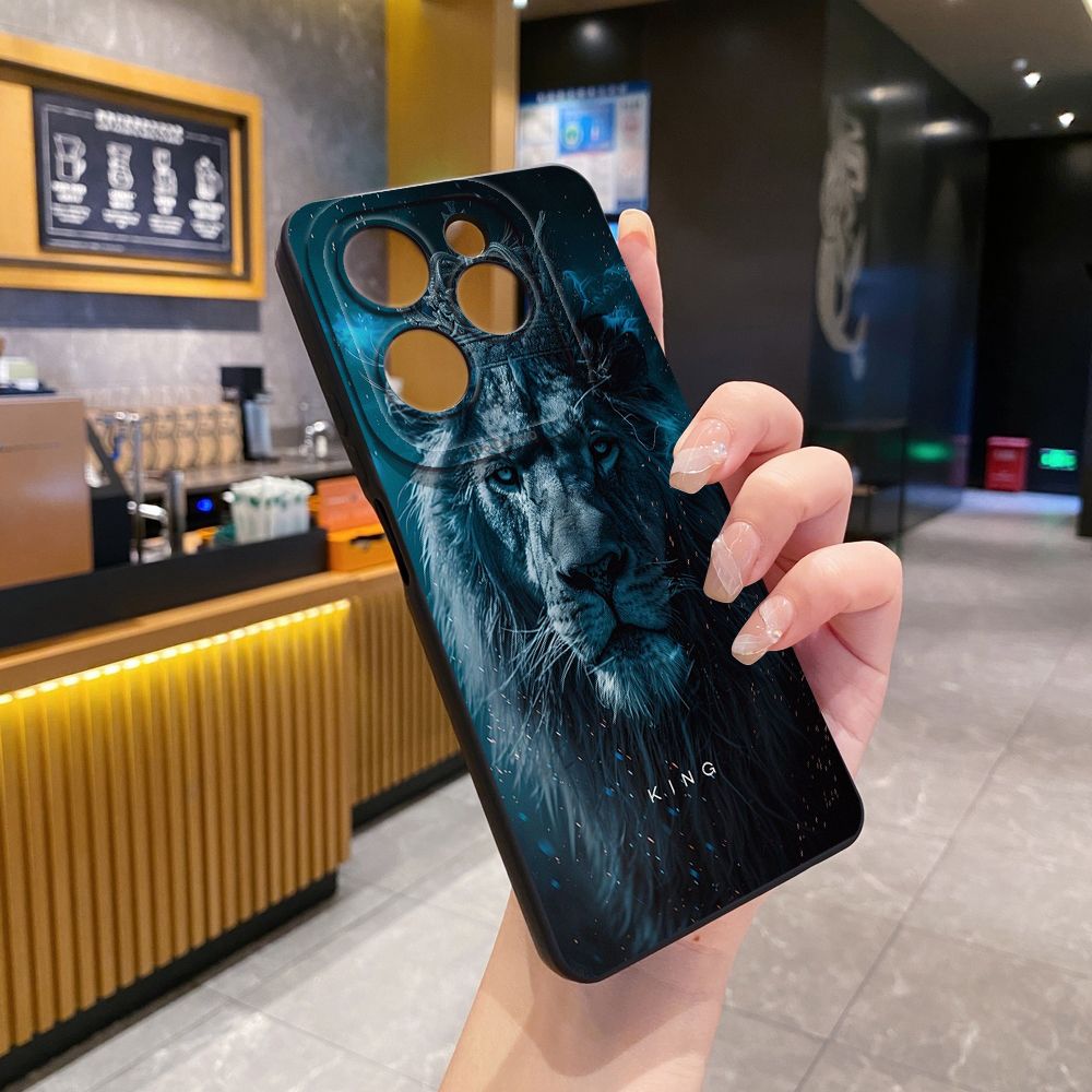 For Infinix Hot 50i 40i 40 Pro Note 12 G96 30 Hot 20 Play 12i 30i 20i 10S 11 Play 11S 10i Smart 8 9 5 Lion King Full Protective Case Anti Drop Cover
