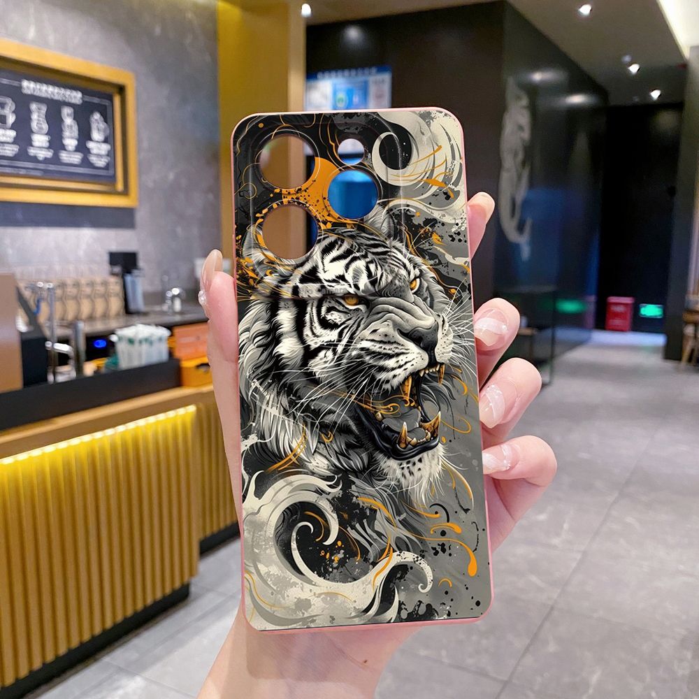 For Infinix Hot 50i 40i 40 Pro Note 12 G96 30 Hot 20 Play 12i 30i 20i 10S 11 Play 11S 10i Smart 8 9 5 Lion King Full Protective Case Anti Drop Cover