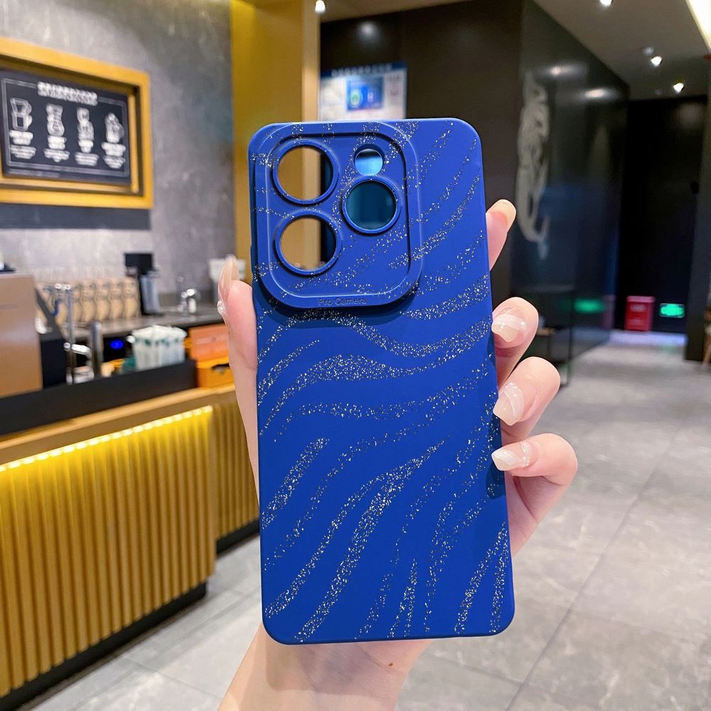 For Infinix Hot 50i 40i 40 Pro Note 12 G96 30 Hot 20 Play 12i 30i 20i 10S 11 Play 11S 10i Smart 8 9 5 Glitter Stripe Print Full Protective Case Anti Drop Cover