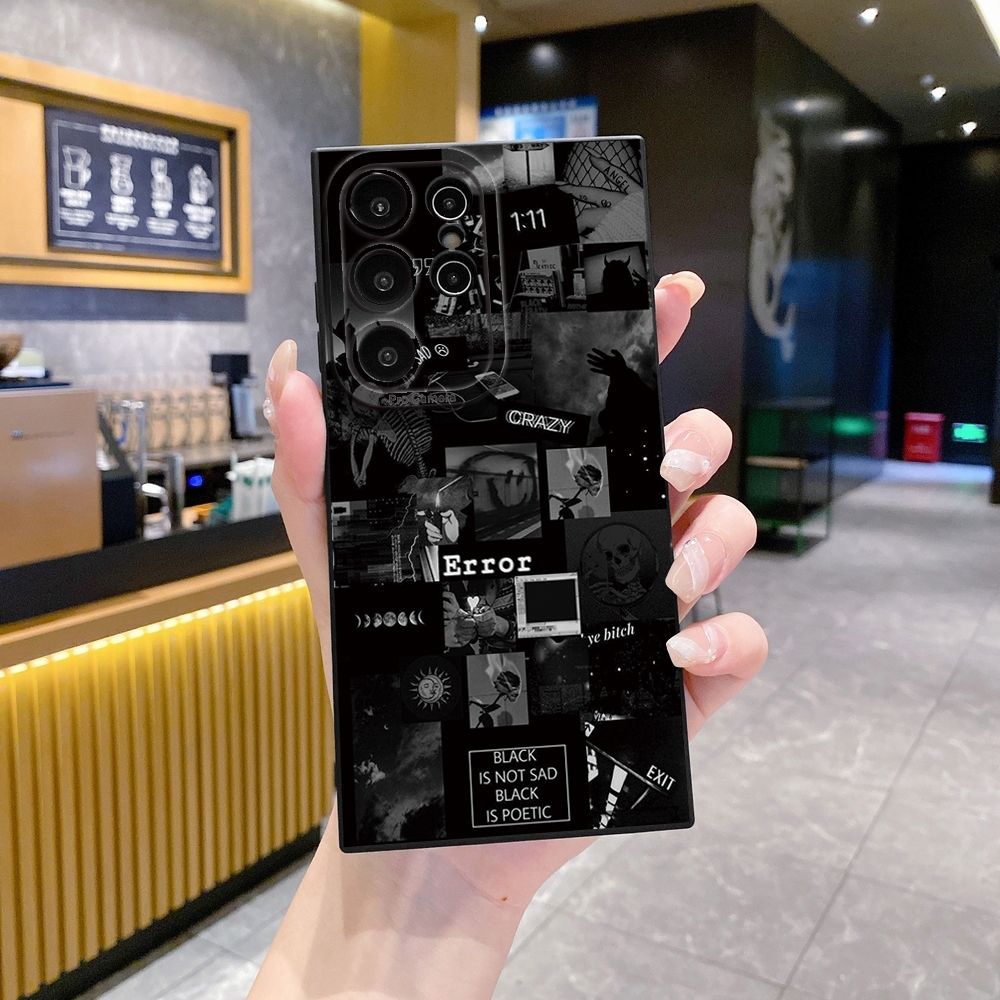 For Samsung Galaxy S24 S23 Ultra S22 Plus Note 20 S21 FE S20 Poetic Black Full Protective Case Anti Drop Cover