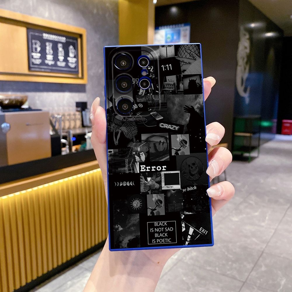 For Samsung Galaxy S24 S23 Ultra S22 Plus Note 20 S21 FE S20 Poetic Black Full Protective Case Anti Drop Cover